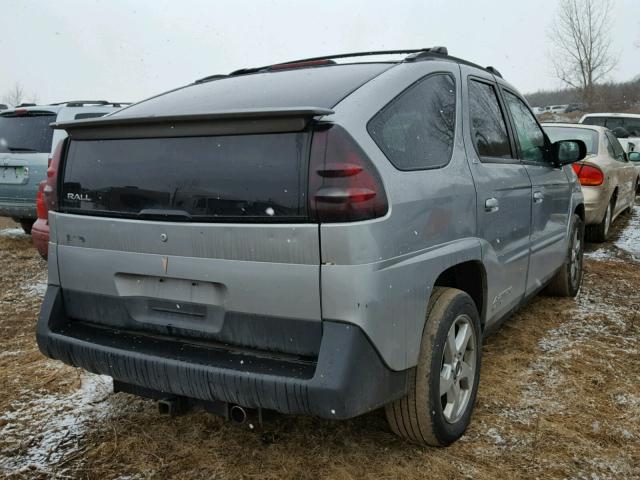 3G7DA03E84S588670 - 2004 PONTIAC AZTEK GRAY photo 4