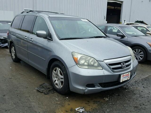 5FNRL38485B014616 - 2005 HONDA ODYSSEY EX SILVER photo 1