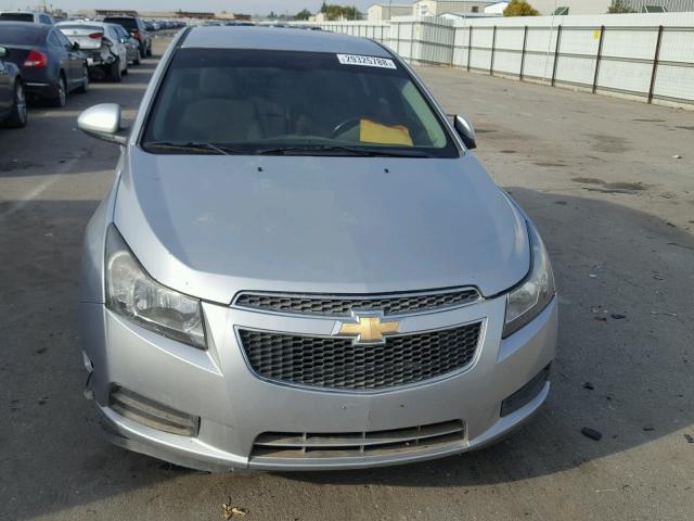 1G1PF5SC6C7101887 - 2012 CHEVROLET CRUZE LT SILVER photo 9