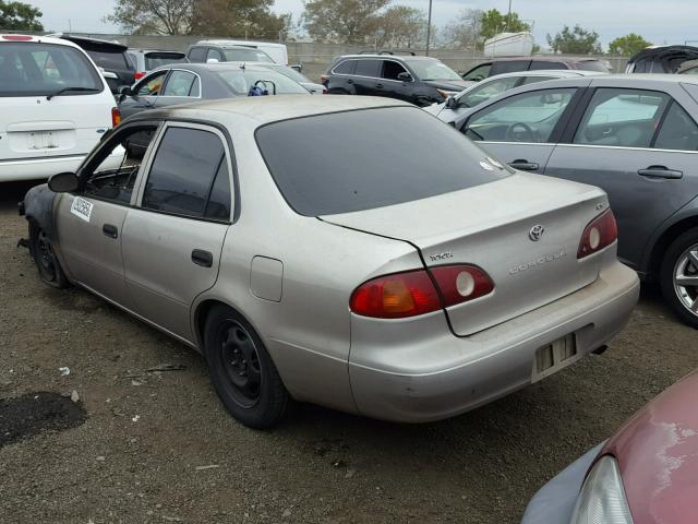 1NXBR12EX2Z583309 - 2002 TOYOTA COROLLA CE TAN photo 3