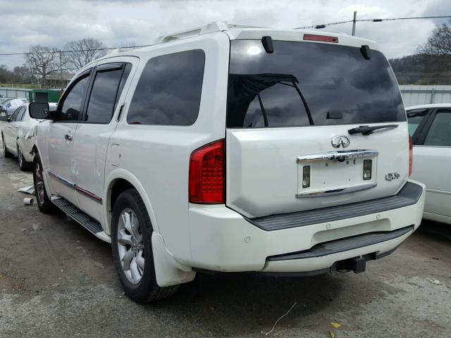 5N3AA08C35N813443 - 2005 INFINITI QX56 WHITE photo 3