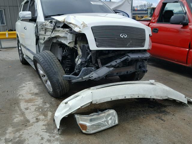 5N3AA08C35N813443 - 2005 INFINITI QX56 WHITE photo 9