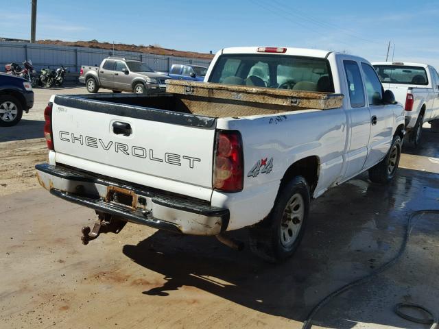 1GCEK19Z76Z252839 - 2006 CHEVROLET SILVERADO WHITE photo 4