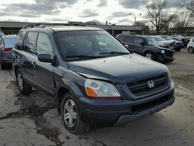 5FNYF18544B004809 - 2004 HONDA PILOT EXL GRAY photo 1