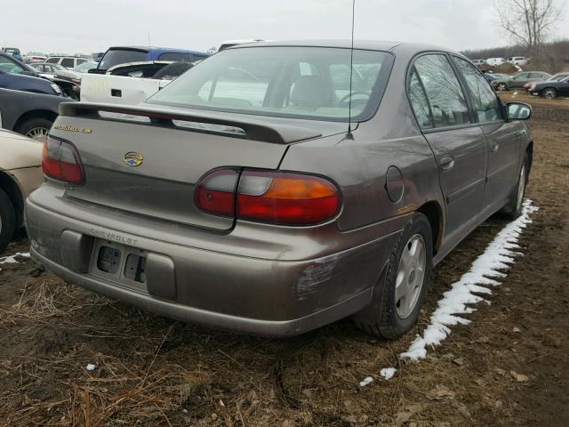 1G1NE52J416202048 - 2001 CHEVROLET MALIBU LS ნაცრისფერი ფოტო 4