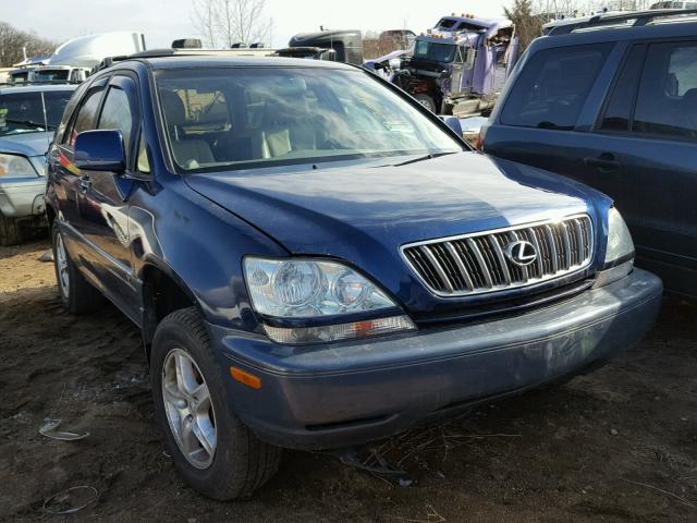 JTJHF10U810206935 - 2001 LEXUS RX 300 BLUE photo 1