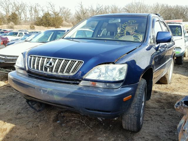 JTJHF10U810206935 - 2001 LEXUS RX 300 BLUE photo 2