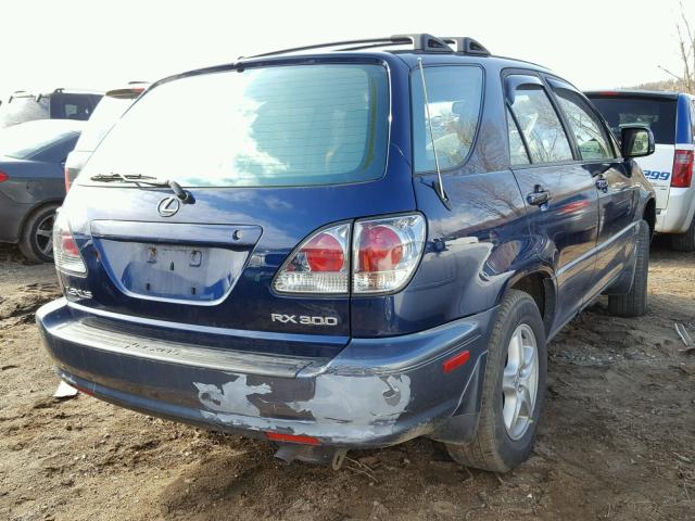 JTJHF10U810206935 - 2001 LEXUS RX 300 BLUE photo 4