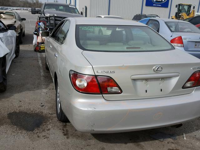 JTHBA30G145005493 - 2004 LEXUS ES 330 SILVER photo 3