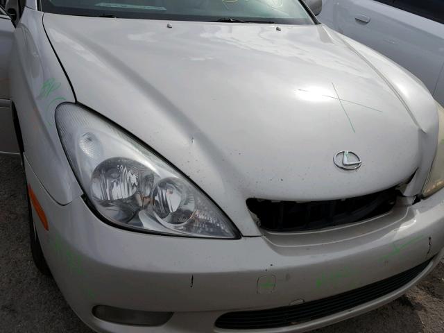 JTHBA30G145005493 - 2004 LEXUS ES 330 SILVER photo 9