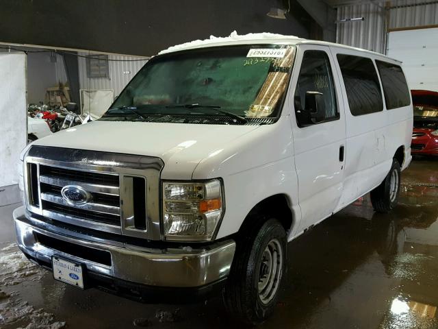 1FBNE31L29DA46750 - 2009 FORD ECONOLINE WHITE photo 2