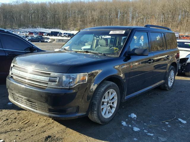 2FMGK5B80EBD40274 - 2014 FORD FLEX SE BLACK photo 2