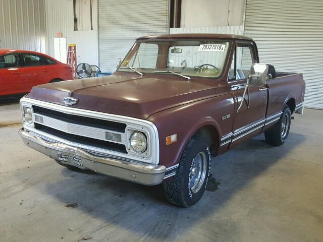 CS140A154538 - 1970 CHEVROLET C-10 BURGUNDY photo 2