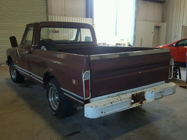 CS140A154538 - 1970 CHEVROLET C-10 BURGUNDY photo 3