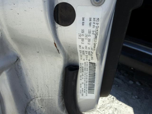 1J8HG48K88C114438 - 2008 JEEP COMMANDER SILVER photo 10