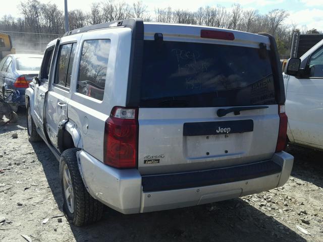 1J8HG48K88C114438 - 2008 JEEP COMMANDER SILVER photo 3