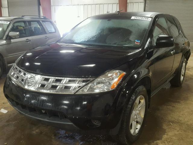 JN8AZ08T15W311714 - 2005 NISSAN MURANO SL BLACK photo 2