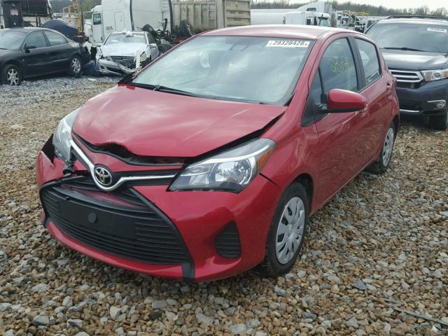 VNKKTUD36HA075178 - 2017 TOYOTA YARIS L RED photo 2