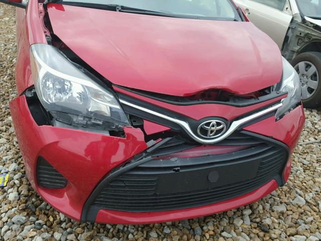 VNKKTUD36HA075178 - 2017 TOYOTA YARIS L RED photo 9