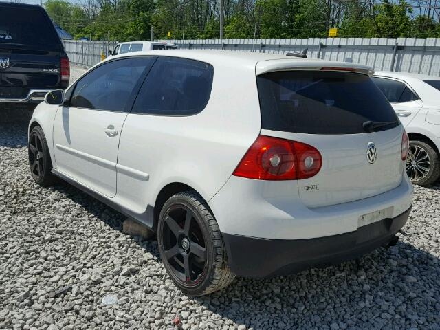 WVWEV71K16W081242 - 2006 VOLKSWAGEN NEW GTI WHITE photo 3