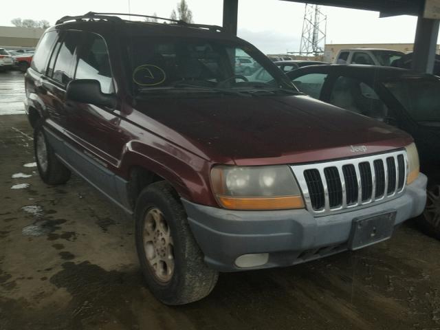 1J4GW58S3XC609666 - 1999 JEEP GRAND CHER RED photo 1