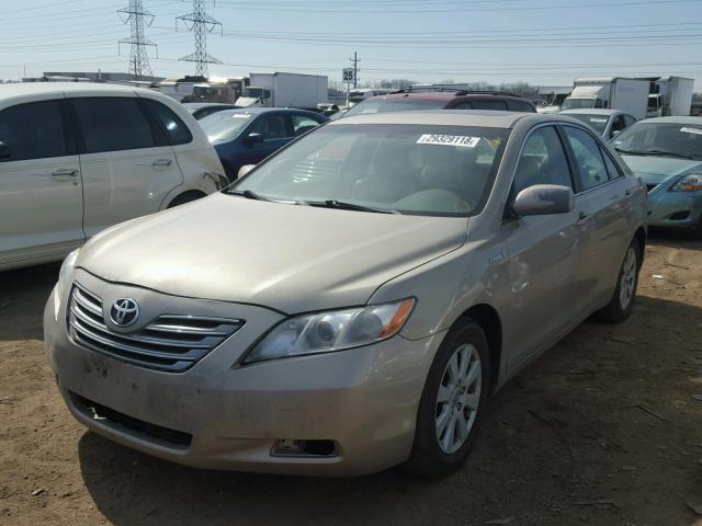 4T1BB46K39U087090 - 2009 TOYOTA CAMRY HYBR BEIGE photo 2