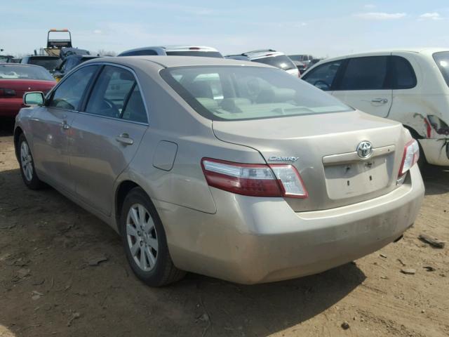 4T1BB46K39U087090 - 2009 TOYOTA CAMRY HYBR BEIGE photo 3