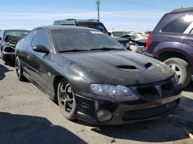 6G2VX12U65L405283 - 2005 PONTIAC GTO BLACK photo 1