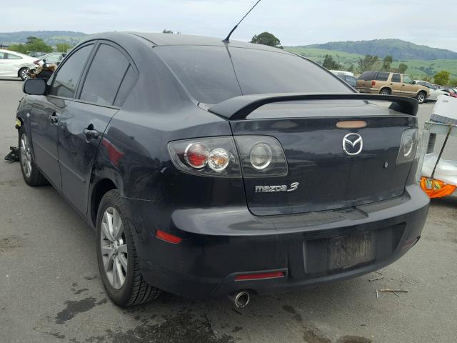 JM1BK32F871704506 - 2007 MAZDA 3 I BLACK photo 3