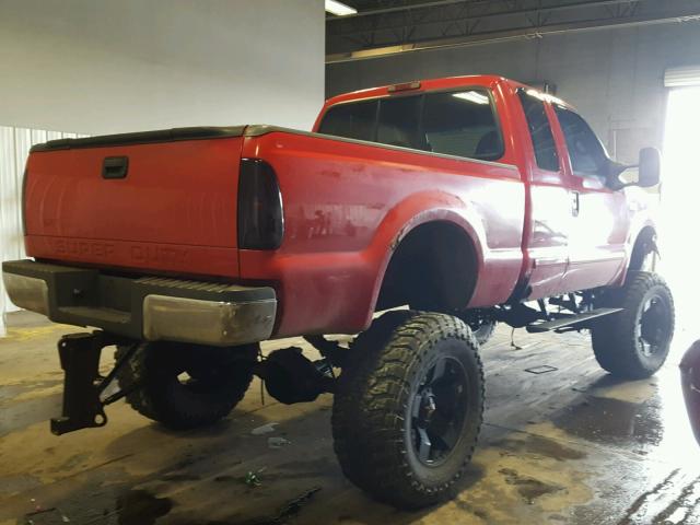 1FTSX31F9YEA34364 - 2000 FORD F350 SRW S RED photo 4