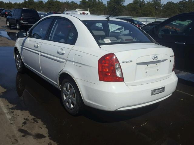 KMHCN46C58U185475 - 2008 HYUNDAI ACCENT GLS WHITE photo 3