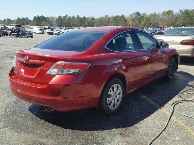 1YVHZ8BH5A5M21608 - 2010 MAZDA 6 I RED photo 4