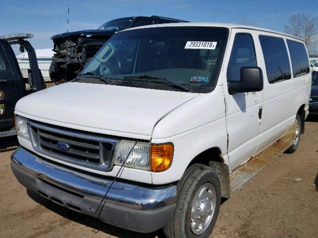 1FBNE31L77DA69289 - 2007 FORD ECONOLINE WHITE photo 2