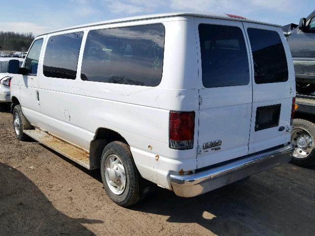 1FBNE31L77DA69289 - 2007 FORD ECONOLINE WHITE photo 3