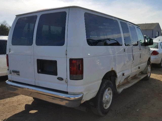 1FBNE31L77DA69289 - 2007 FORD ECONOLINE WHITE photo 4