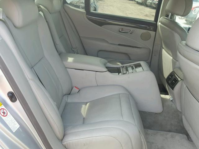 JTHDU46F485001688 - 2008 LEXUS LS 600HL SILVER photo 6