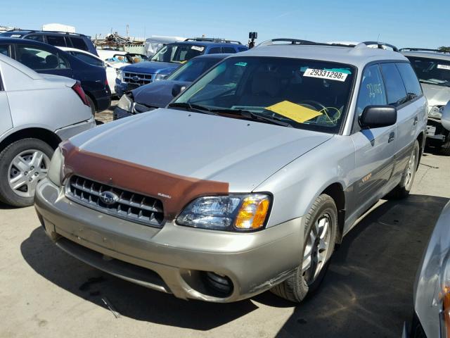 4S3BH675637617016 - 2003 SUBARU LEGACY OUT SILVER photo 2