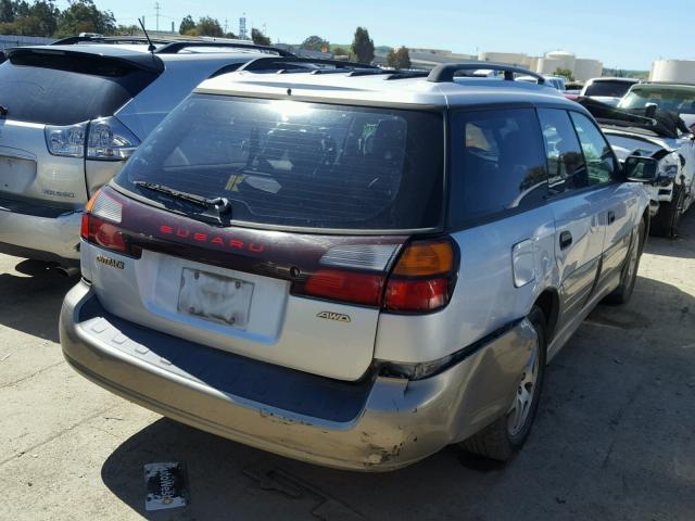 4S3BH675637617016 - 2003 SUBARU LEGACY OUT SILVER photo 4