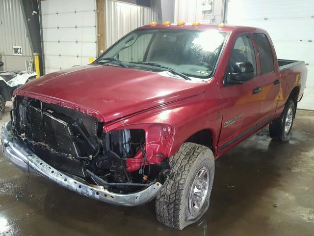 3D7KS28C36G287549 - 2006 DODGE RAM 2500 S RED photo 2