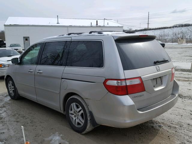 5FNRL38737B423202 - 2007 HONDA ODYSSEY EX SILVER photo 3