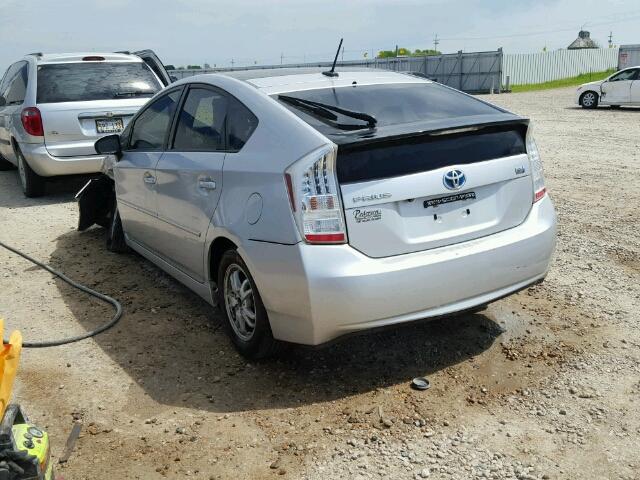 JTDKN3DU0A0147607 - 2010 TOYOTA PRIUS SILVER photo 3