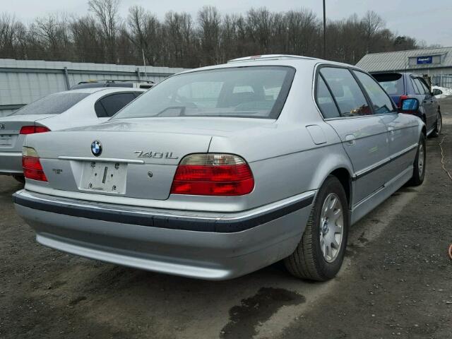 WBAGH83401DP22368 - 2001 BMW 740 IL GRAY photo 4