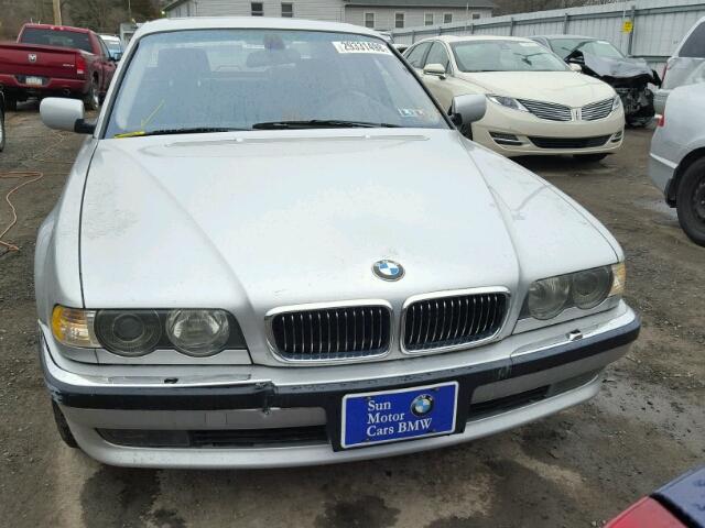 WBAGH83401DP22368 - 2001 BMW 740 IL GRAY photo 9