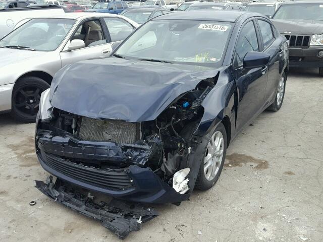 3MYDLBZV6GY133091 - 2016 TOYOTA SCION IA BLUE photo 2