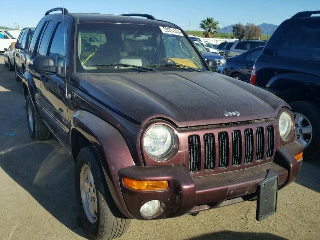 1J4GK58K14W208834 - 2004 JEEP LIBERTY LI BURGUNDY photo 1