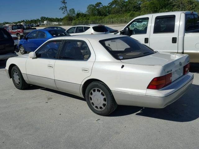 JT8BH28FXV0086347 - 1997 LEXUS LS 400 WHITE photo 3