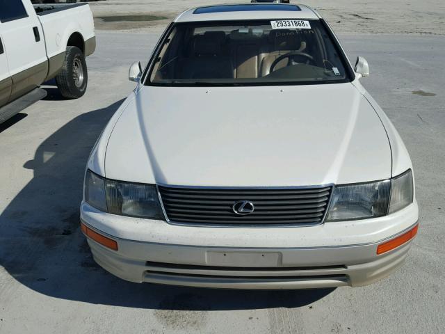 JT8BH28FXV0086347 - 1997 LEXUS LS 400 WHITE photo 9