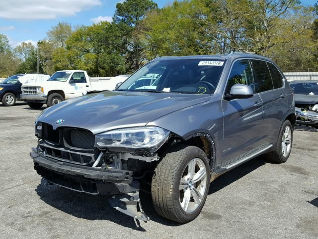 5UXKR6C56F0J77085 - 2015 BMW X5 XDRIVE5 SILVER photo 2