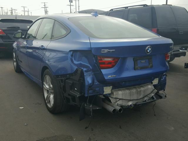 WBA8Z5C52FGS36238 - 2015 BMW 328 XIGT BLUE photo 3