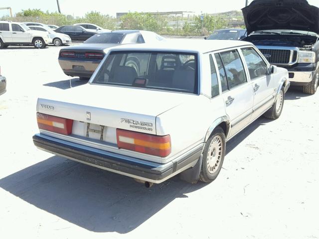 YV1GA8741L0088719 - 1990 VOLVO 760 SILVER photo 4